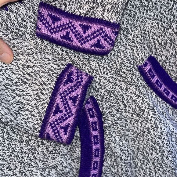 EXCELLENT CONDITION ALPACA WOOL ARTESANIA SWEATER/PONCHO/CAPE MADE IN PERU - Picture 3 of 7